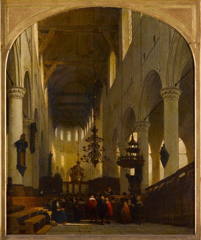 La Iglesia de San Pedro en Leiden de Johannes Bosboom